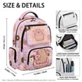 thumbnail image 7 of HUIACONG Capybara Donut Backpack, Lovely Style School Bookbag for Age 12-18, Water Repellent Durable Backpack for Teens Travel & Daily, 7 of 7