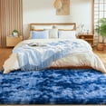 thumbnail image 6 of ZENELESS Super Soft Fluffy Rug for Bedroom,6x9 Tie-Dye Blue Anti-Skid Plush Floor Carpet for Living Room Home Decor, 6 of 7