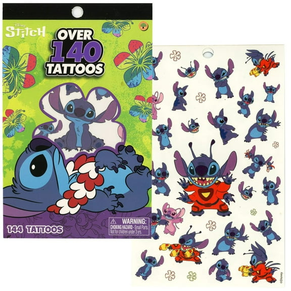 Stitch 4 Sheet Tattoo Book- 6 PACK