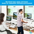 thumbnail image 6 of Gymax Sit to Stand Desk 32'' Standing Desk Converter Height Adjustable White, 6 of 10