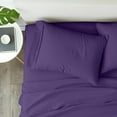 thumbnail image 3 of Shrinita 700 Thread Count Organic Cotton Bedsheet 6 PC Twin Plum 28" Deep Pockets, 3 of 7