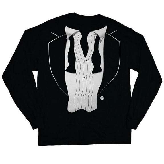 Long Sleeve T-shirts Mens Graphic Tees Tuxedo