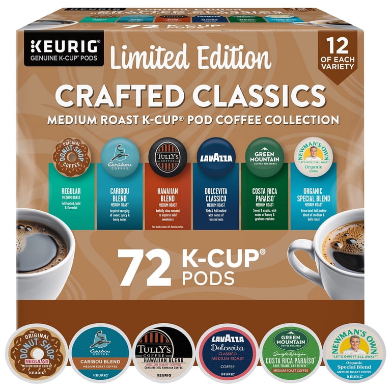 Keurig Crafted Classics, Variety Pack, Medium Roast, Keurig K-Cup