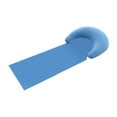 thumbnail image 2 of Esterilla de playa portátil, plegable, versátil, ergonómica, fácil de transportar, tumbona para exteriores Azul claro, 2 of 9