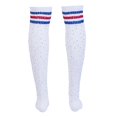 thumbnail image 2 of Franhais Women's Sports Socks, Striped Over Knee Thigh High Socks for Daily, 2 of 4