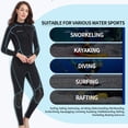thumbnail image 5 of Seaskin Traje de Neopreno Corto de 3 mm para Hombre Traje de Buceo de Cuerpo Completo para Mujer Traje de Neopreno con Cremallera Frontal para Buceo Snorkel Surf Natación Medium, 5 of 5