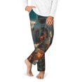 thumbnail image 2 of Pofeuu Astronaut Flower Field Print Teenagers' Pajama Pants, Soft Lounge Pajama Pants with big pockets for Men Plaid Pj Bottoms-XS(5-6), 2 of 6