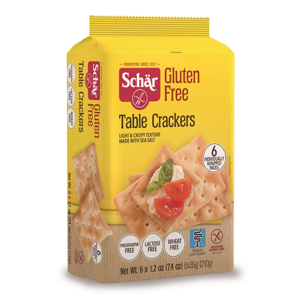 Schar Gluten Free Table Crackers with Sea Salt, 7.4 Oz