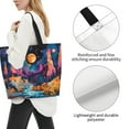 thumbnail image 3 of Balery Fantasy Cosmic Landscape Bolsa Tote Estilo Estético con Cremalleras, Bolsa de Hombro, Bolsa de Compras Grande y Plegable, 3 of 8