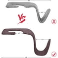 thumbnail image 2 of Purse Hook for Car, Leather Back Seat Headrest Hanger Holder, 2Pack Brown, 2 of 7