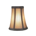 thumbnail image 5 of Aspen Creative 30246-2 Small Bell Shape Chandelier Clip-On Lamp Shade Set (2 Pack), Transitional Design in Silver Grey, 4" bottom width (2 1/2" x 4" x 5" ), 5 of 7