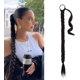 thumbnail image 1 of Extensión de cola de caballo trenzada de 80 cm de largo con lazo para el cabello Extensiones de cabello de cola de caballo recta envolvente DIY Postizo sintético suave natural para mujeres, 1 of 5