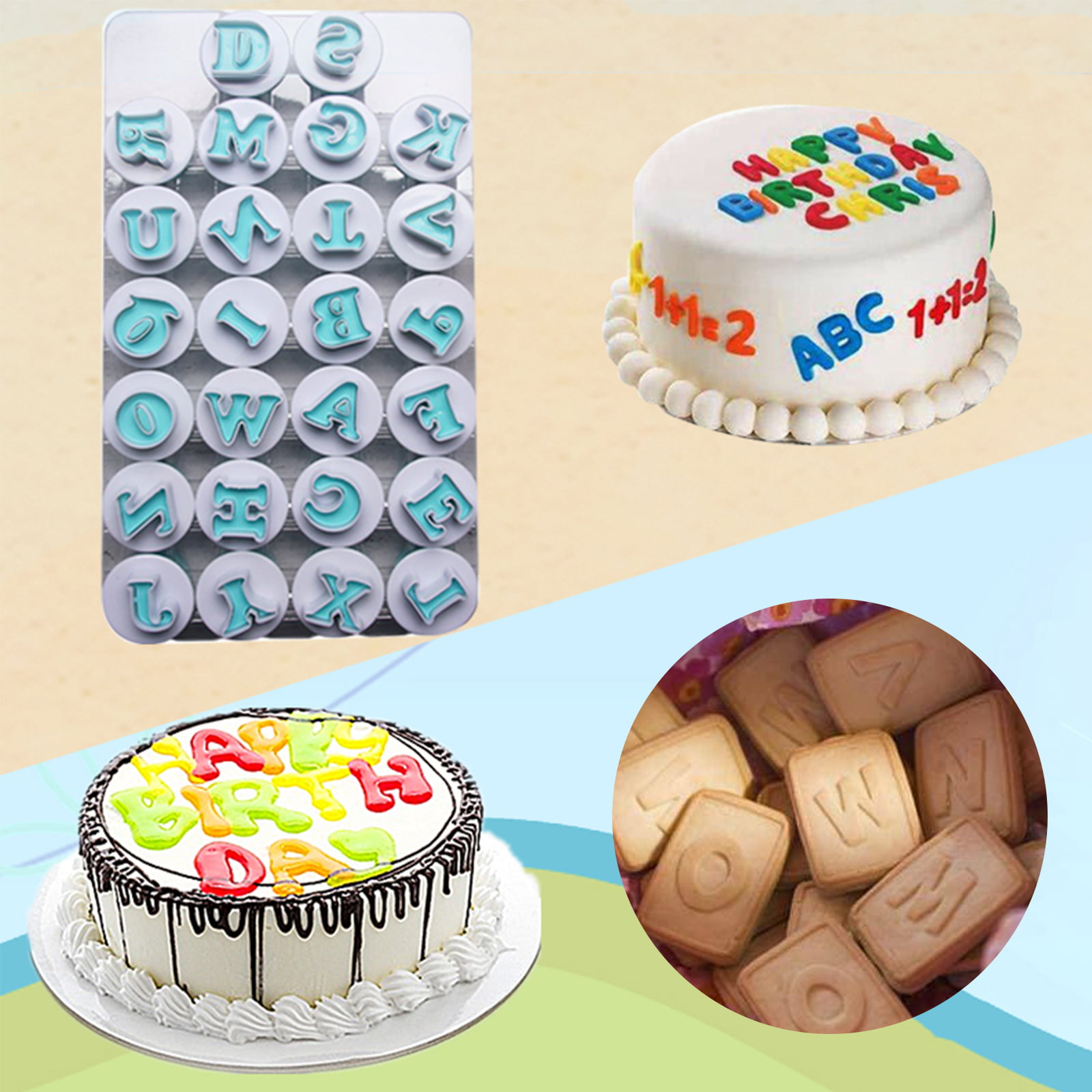 Multi Shapes For Choosing Plunger Cookies Fondant Cake Decor Mold Cutters Mould