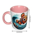 thumbnail image 3 of Finding Nemo Ceramics Coffee Mug, 11 Oz（330ml） Large Ceramic Coffee Cup for Tea & Hot Chocolate, 3 of 4