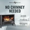thumbnail image 3 of ProCom Ventless 25,000 BTU Dual Fuel Fireplace w/ Thermostat Control, Black, 3 of 7