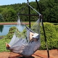 thumbnail image 5 of Sunnydaze Polyester Rope Indoor and Outdoor Hammock Hanging Chair with Spreader Bar - Gray, 5 of 10