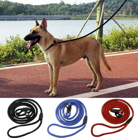 LINASHI Pet Dog Leash Slip Rope Lead Leash Braided Rope Training Lead Leashes Traction Collar for Dogs