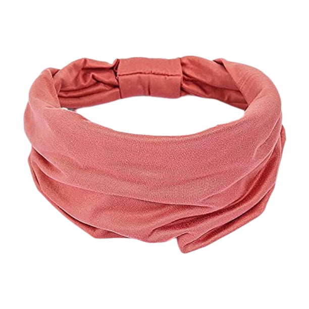 Diadema ancha, transpirable, antideslizante, que absorbe la humedad, suave, banda para la cabeza para el sudor. Rosa