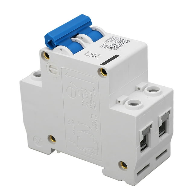 Protection Air Switch, 4KA Breaking Capacity DC500V 20A Fast Tripping Magnetic Arc Extinguishing DC Circuit Breaker 2P For Photovoltaic System