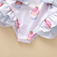 thumbnail image 5 of CNKOO Girl Swimwear Bow Cake Pattern Backless Ruffles Suspender Swimsuit, 5 of 5