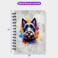 thumbnail image 5 of Watercolor Drip Scottish Terrier Pop Art Colorful Portrait Artwork Spiral Bound Journal Scottie Dog Lover Gifts 5x7in Spiral Notebook - 01009, 5 of 5