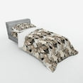 thumbnail image 2 of Ambesonne Floral Bedding Set 3 Pcs, Vintage Plant Soft Color, Twin, Tan Black, 2 of 2