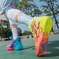 thumbnail image 6 of Basketball Shoes for Womens Colorful Volleyball Fashion High Top Breathable Lightweight Grip Indoor Outdoor Sport Sneakers, 6 of 6
