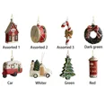 thumbnail image 5 of Adornos colgantes para árbol de Navidad, bolas clásicas de formas especiales, duraderas, variadas, tamaño pequeño, lindo, 12 x 6 cm, decoración para el hogar, 5 of 5