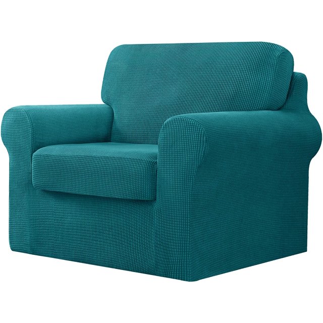 CHUN YI Stretch Checks Spandex Sofa Cover Separate Backrests Cushions Cover Slipcover