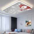 thumbnail image 2 of Christmas Snowman Fluorescent Light Covers for Ceiling Lights 4x2 feet,3 Pack Magnetic Light Filters for Classroom,Xmas Let Snow Winter Snowflake Grey Fluorescent Light Shade Panel for Office School, 2 of 9