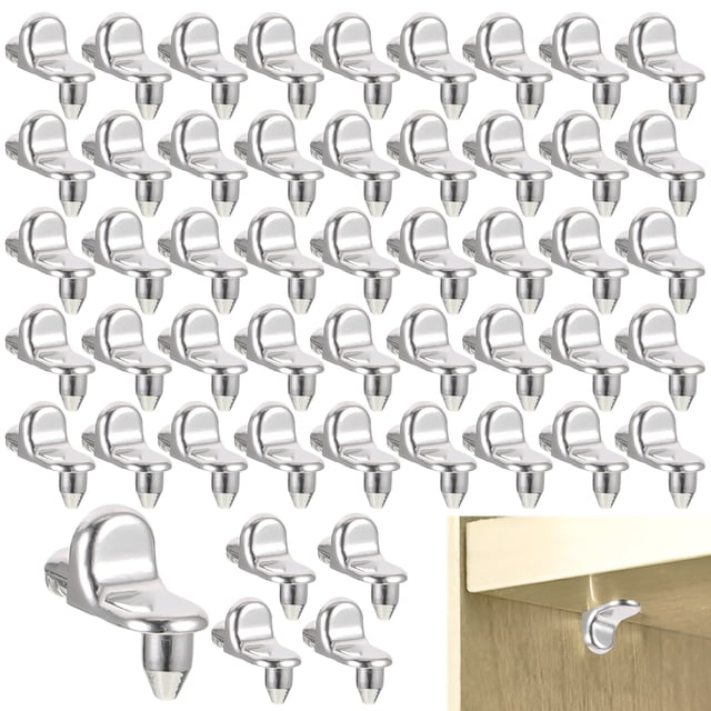 Naiovety Soporte anticorrosión para estante de libros, aleación de Zinc, 50 Uds., con soporte Universal para estantes Decoración del hogar