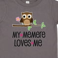 thumbnail image 4 of Inktastic My Memere Loves Me Grandchild Owl for Girl Girls Toddler T-Shirt, 4 of 5