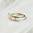 thumbnail image 5 of Solitaire Brilliance Dainty 2.50CT Radiant Cut Moissanite Solitaire Engagement Ring 10k Yellow Gold, Ring Size 9.5, 5 of 7