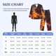 thumbnail image 4 of Fotbe Western Fire Cowboy Pijama de Hombre con Estampado de Manga Larga, Conjunto de 2 Piezas, Ropa de Dormir Suave y Cómoda con Bolsillos-XX-Large, 4 of 7