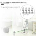 thumbnail image 3 of 4 Pcs Glass 304 Glass Bracket Adjustable Glass Clip 8mm Glass Shelf Holder Glass Panels With 40mm R, 3 of 5