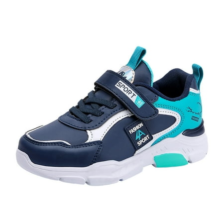 GEWSEY Baby Boy Shoes Baby Sneakers Boys Girls Shoes First Walking shoes Crib Shoes Toddler Slip On Shoes Blue 30