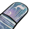 thumbnail image 4 of Yayeee Double Oven Mitt Kitchen Heat Resistant Baking 35" x7" Quilted Glove, Purple Night Deer, 4 of 6