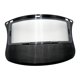 thumbnail image 1 of Casco de seguridad con visera de malla de alambre de acero, resistente, color negro, con buena ventilación y protector facial de repuesto para cortar, 1 of 9