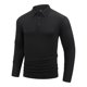 thumbnail image 1 of Blusa y camisa de manga larga con cuello vuelto para hombre, camisa deportiva de color liso con solapa y botones, blusa de poliéster de manga larga con solapa para hombre, 1 of 8