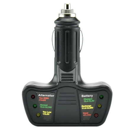 Battery Impedance Tester - Tooluxe Battery Alternator Tester 12V LED Display Mechanics Automotive