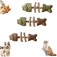 thumbnail image 2 of 2026 New Purrident - Fix Your Cat's Dental Health, Purrident Dental Chew Toy, Creative Fish Bone Cat Toy, Wooden Catnip Teeth Cleaning Stick, Interactive Toys for Cats A+B+C, 2 of 6