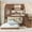 Deep Natural, variant on Jopath Twin over Full House Bunk Bed with Ladders and Slides, House Floor Bunk Bed with Storage Shelves and Wardrobe for Boys Girls Deep Natural