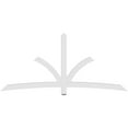thumbnail image 4 of 96"W x 44"H x 2"D x 4"F, 11/12 Pitch, Davenport Architectural Grade PVC Gable Bracket, 4 of 8