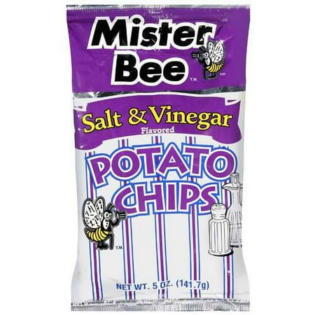 Mister Bee: Potato Salt & Vinegar Chips, 5 oz