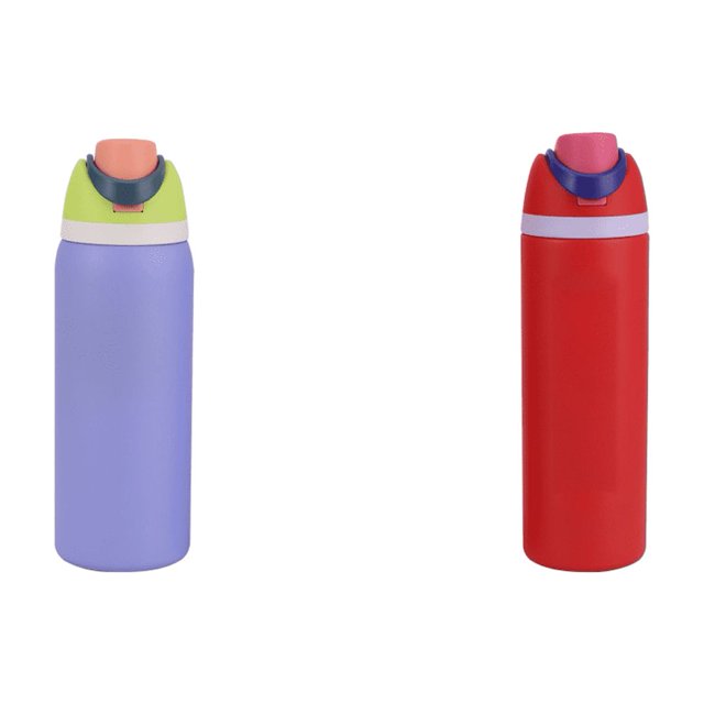 Aislado Al Con Pajita 32 Oz Asa para Frías Y Calientes () Púrpura