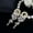 Gold White, variant on Multicolor CZ Long Round Leaf Flower Cluster Dangle Drop Earrings for Women Gift
