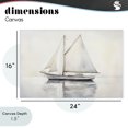 thumbnail image 4 of Stupell Industries Tropical Neutral Sailboat Reflection Canvas Art, 24 x 16, by Petals Prints Design, 4 of 8