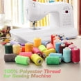 thumbnail image 2 of KOOVON 50pcs Sewing Thread Kit 50pcs Prewound Bobbins with Case Polyester Thread for Hand & Sewing Machine 50 Colors, 2 of 7