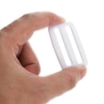 thumbnail image 4 of Uxcell 1 1/2 Inch Tri-Glide Slide Buckles, 20 Pack Plastic Webbing Strap Fastener for Backpack Bag Belt, White, 4 of 5
