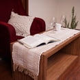 thumbnail image 3 of HOMEMONDE Farmhouse Decor Brown Boho Table Runner 14x72 Inch Bohemian Stripe Pattern Table Top Runners for Dining Table, 3 of 5